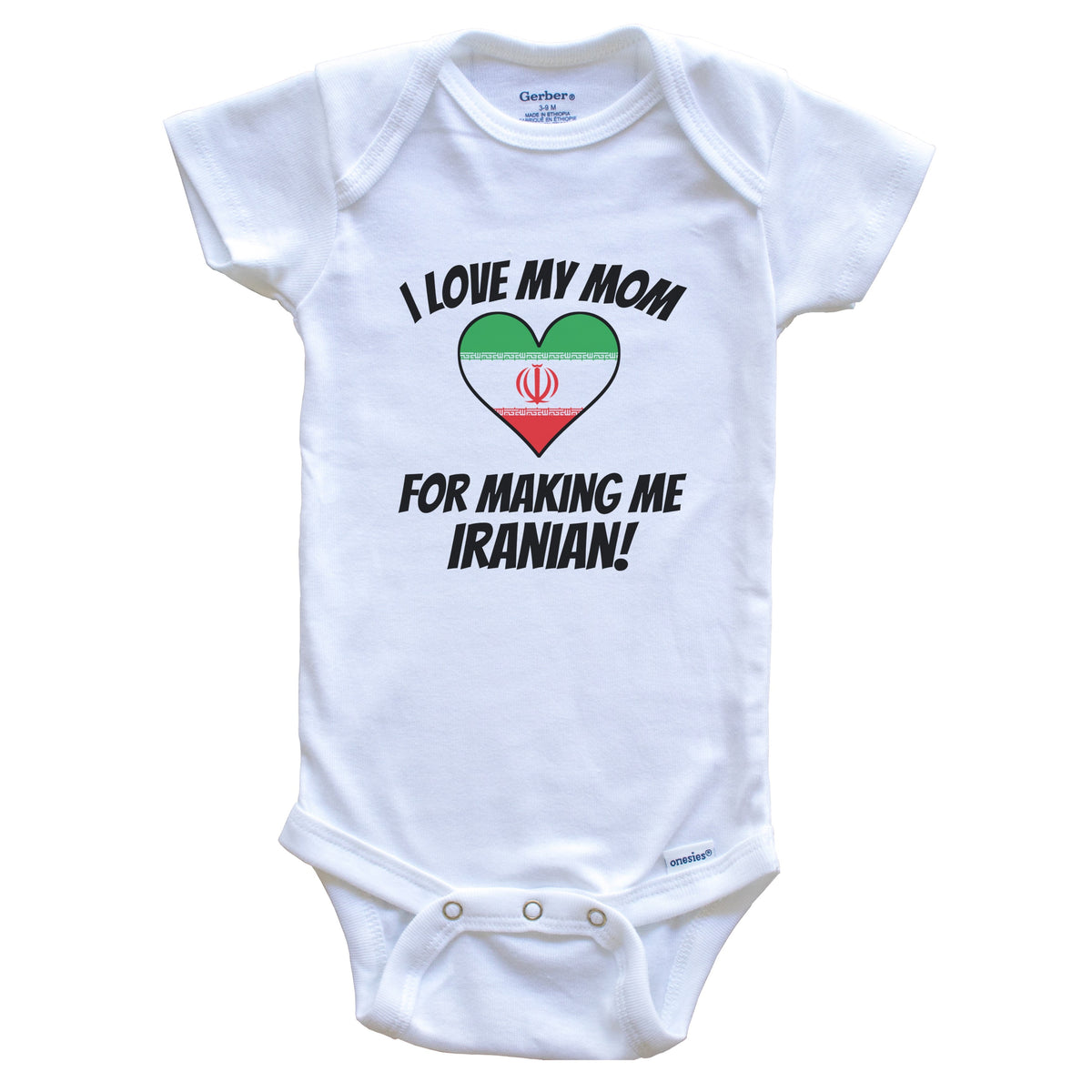 I Love My Mom For Making Me Iranian Funny Iran Baby Bodysuit