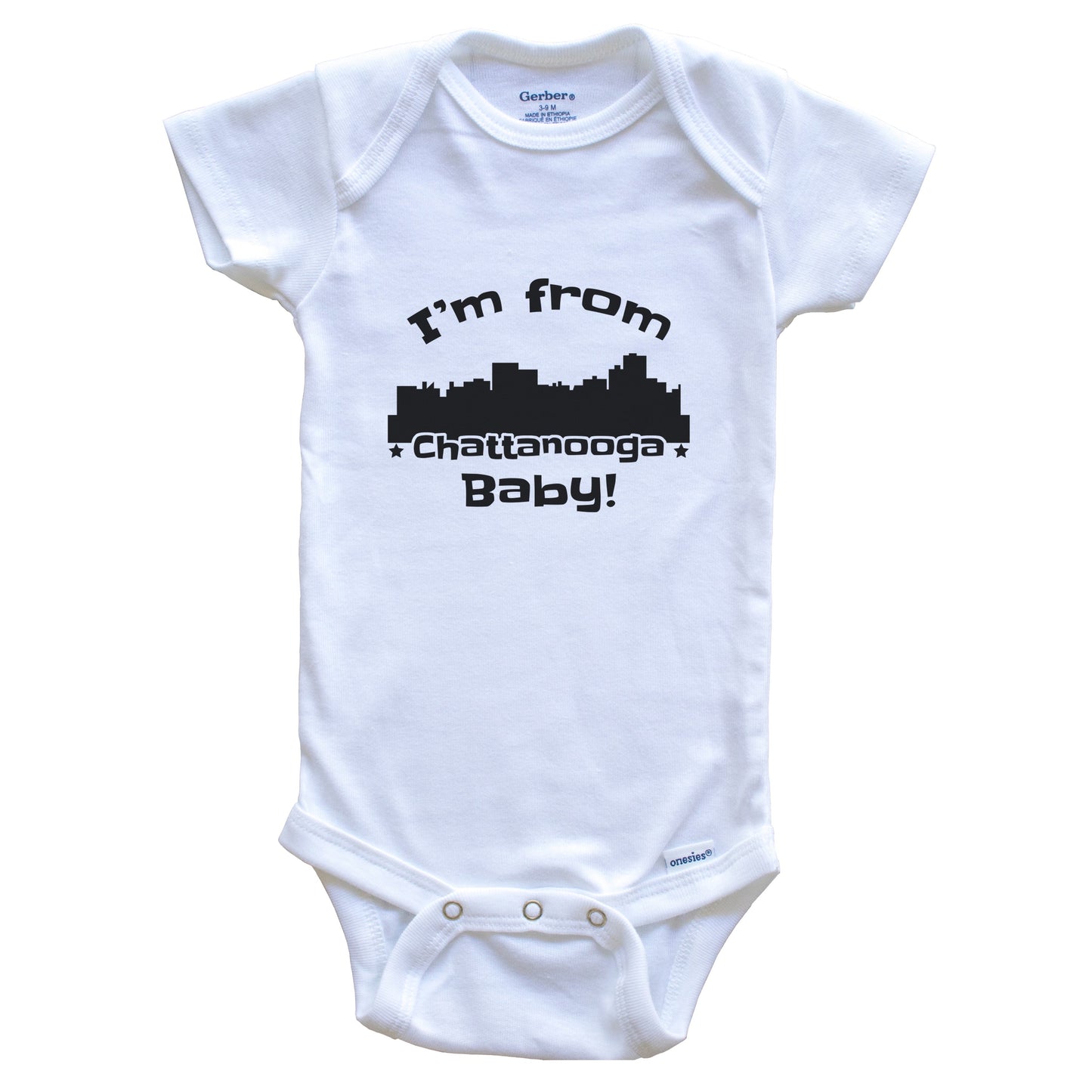 I'm From Chattanooga Baby Funny Chattanooga Tennessee Skyline Baby Bodysuit