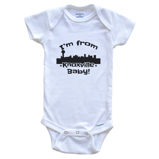 I'm From Knoxville Baby Funny Knoxville Tennessee Skyline Baby Bodysuit