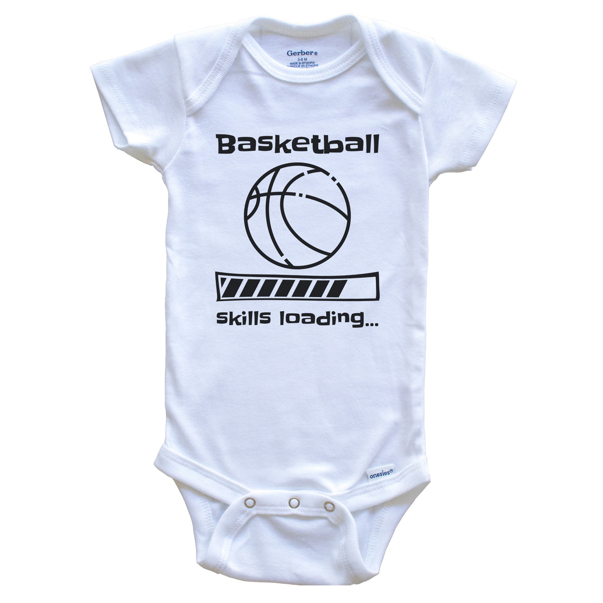 Basketball Skills Loading Funny Basketball Player Baby Bodysuit