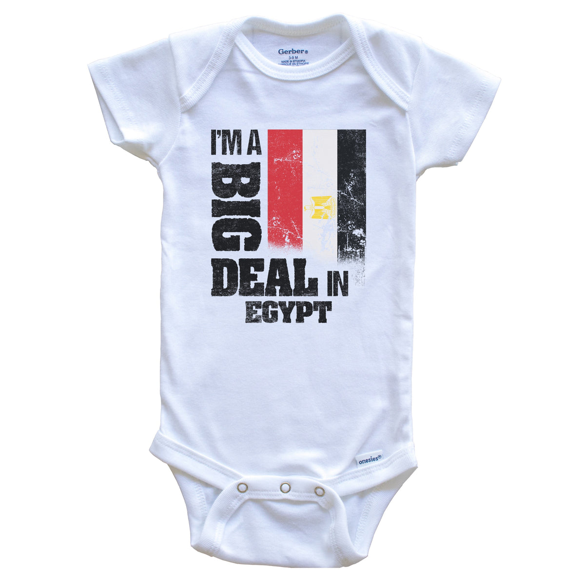I'm A Big Deal In Egypt Funny Egyptian Flag Baby Bodysuit