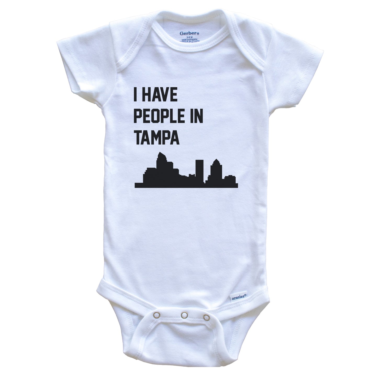 I Have People In Tampa Florida Skyline Baby Bodysuit