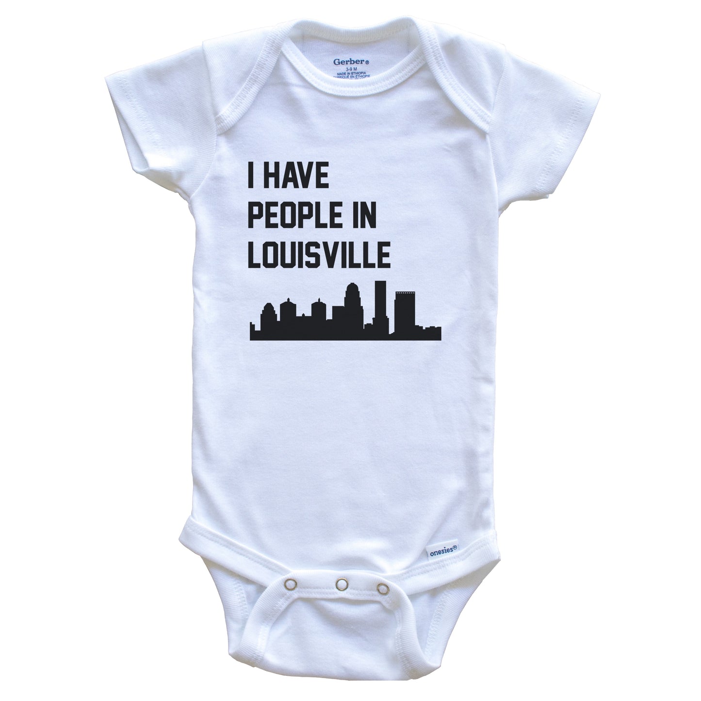 I Have People In Louisville Kentucky Skyline Baby Bodysuit