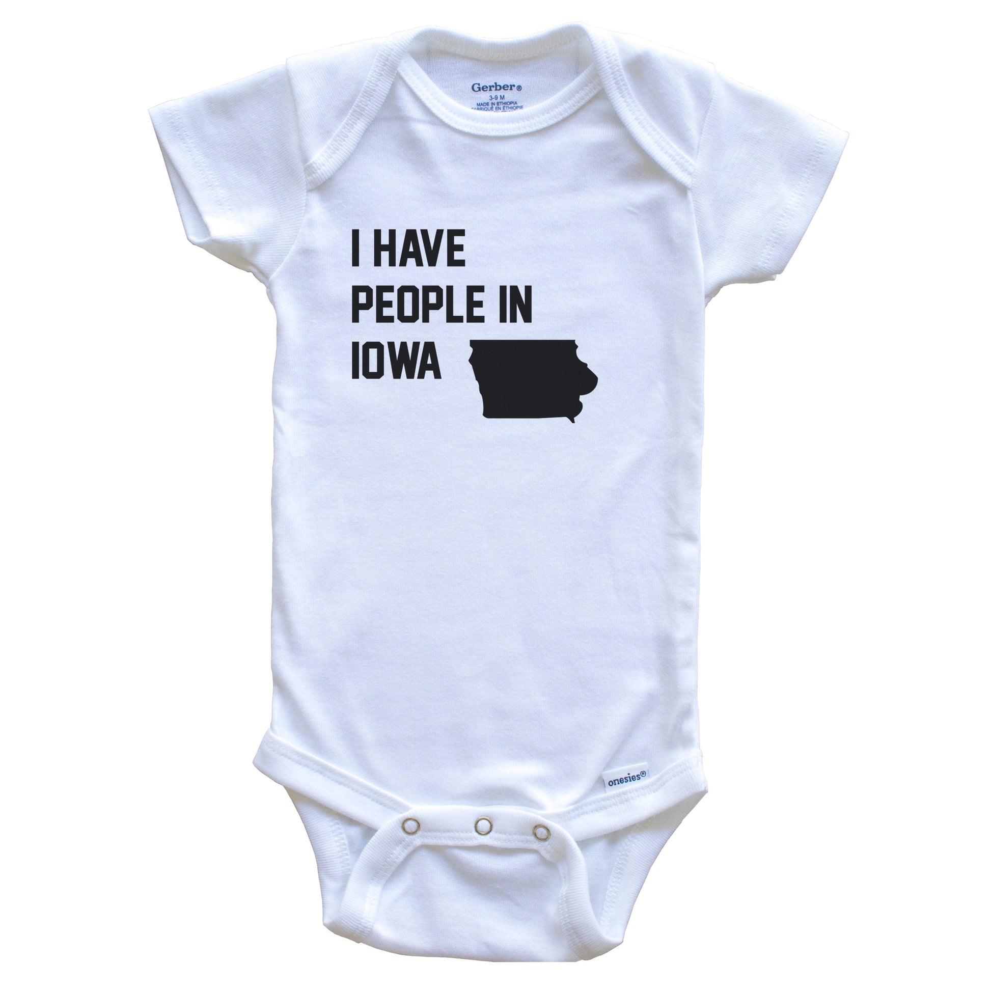 I Have People In Iowa Baby Bodysuit