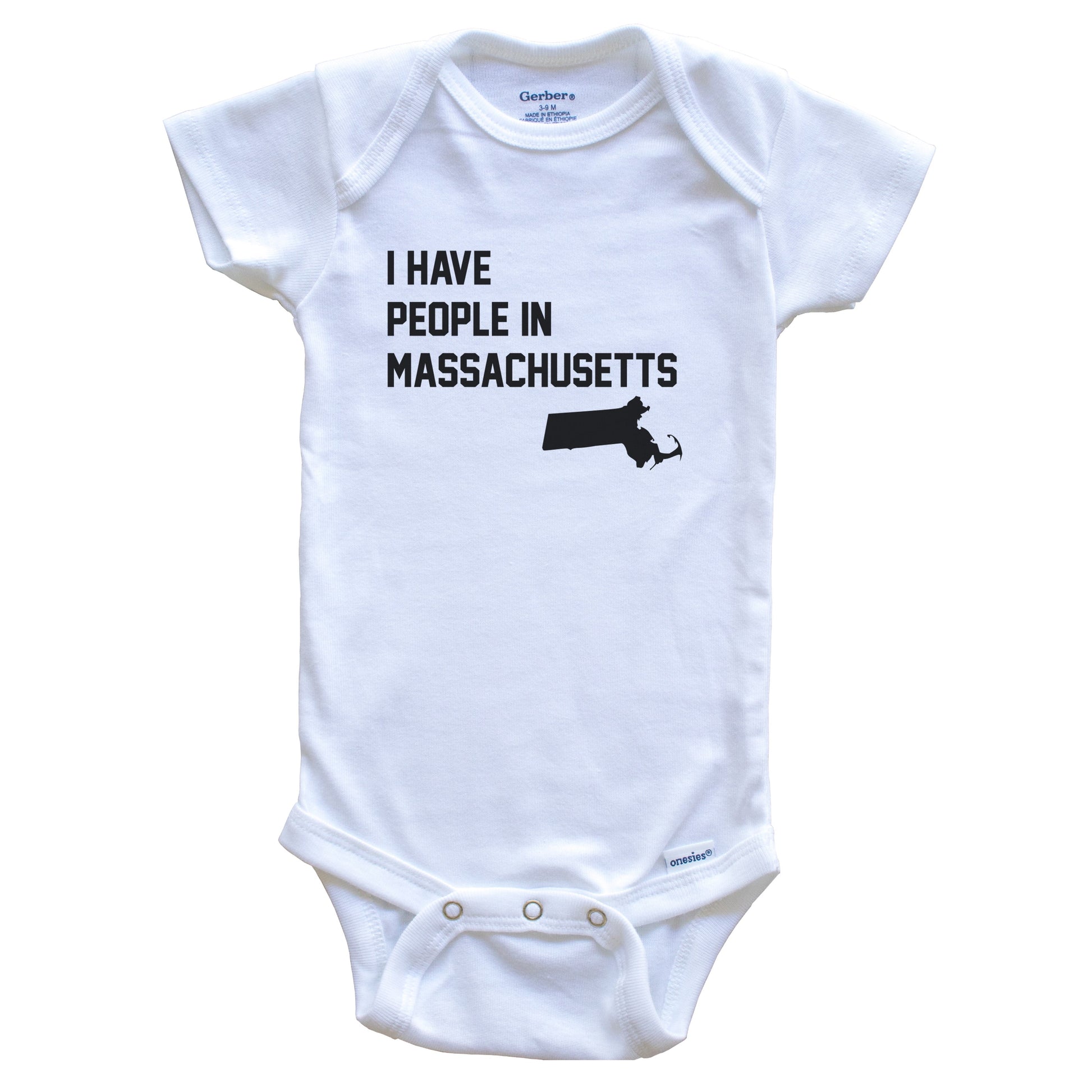 I Have People In Massachusetts Baby Bodysuit
