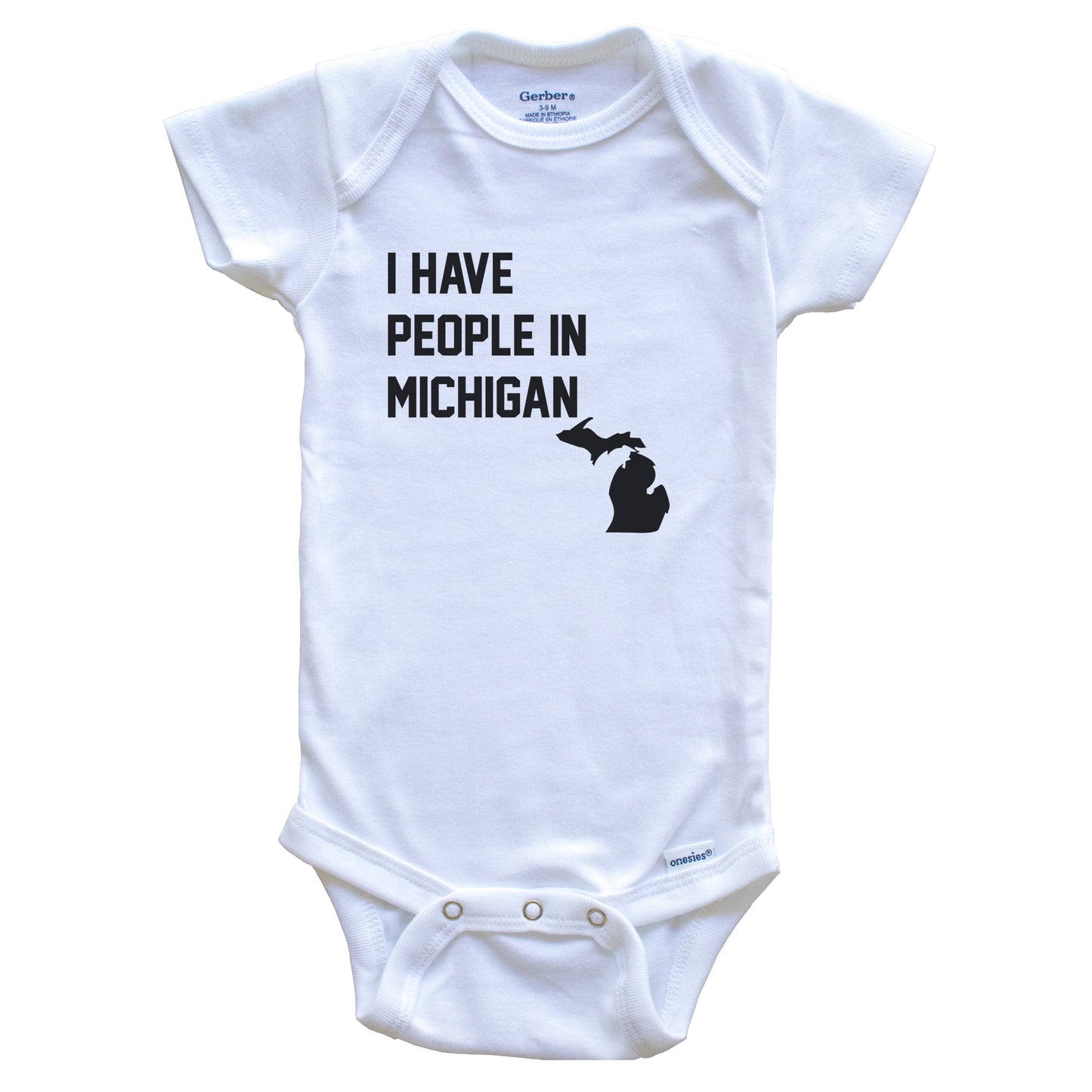 I Have People In Michigan Baby Bodysuit