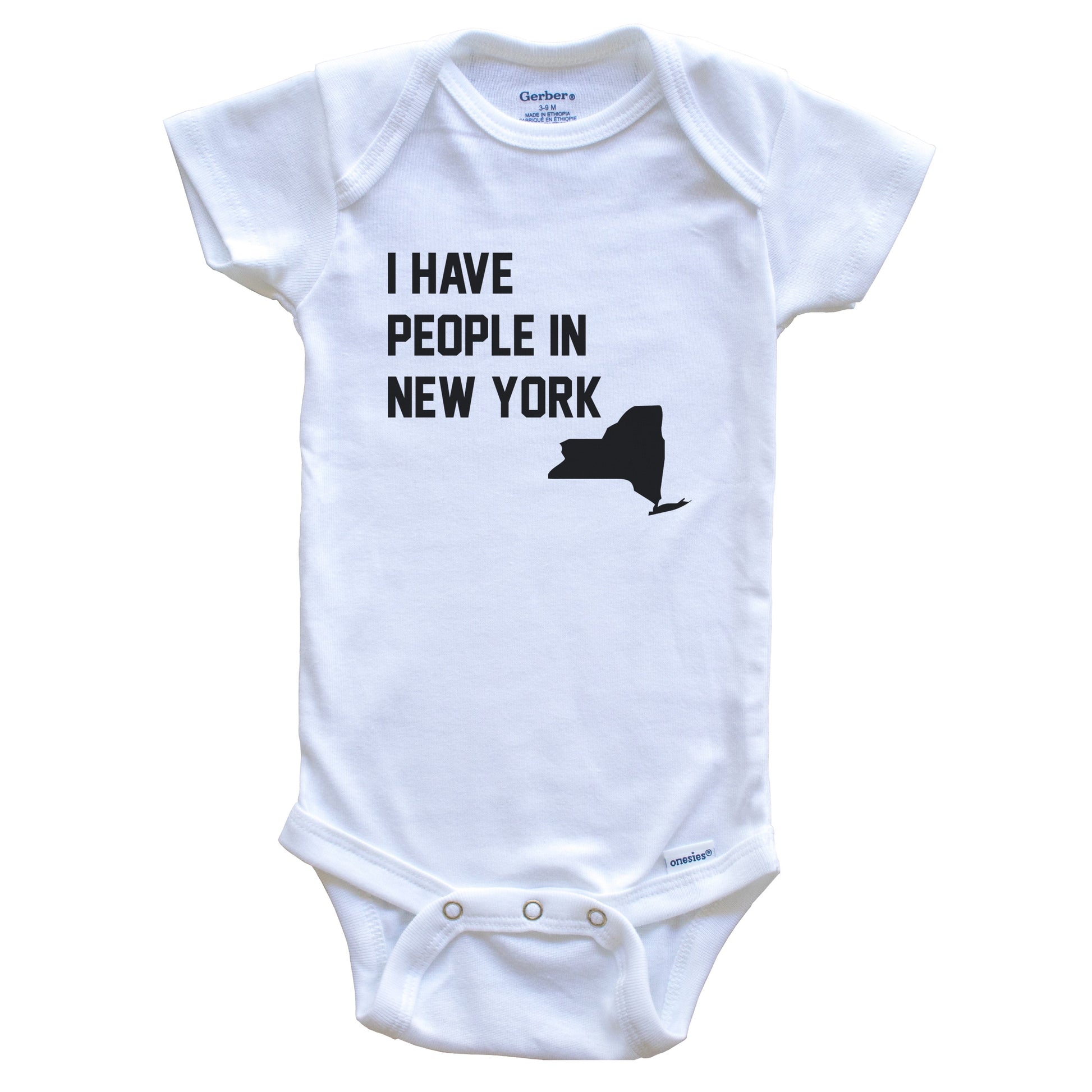 I Have People In New York Baby Bodysuit