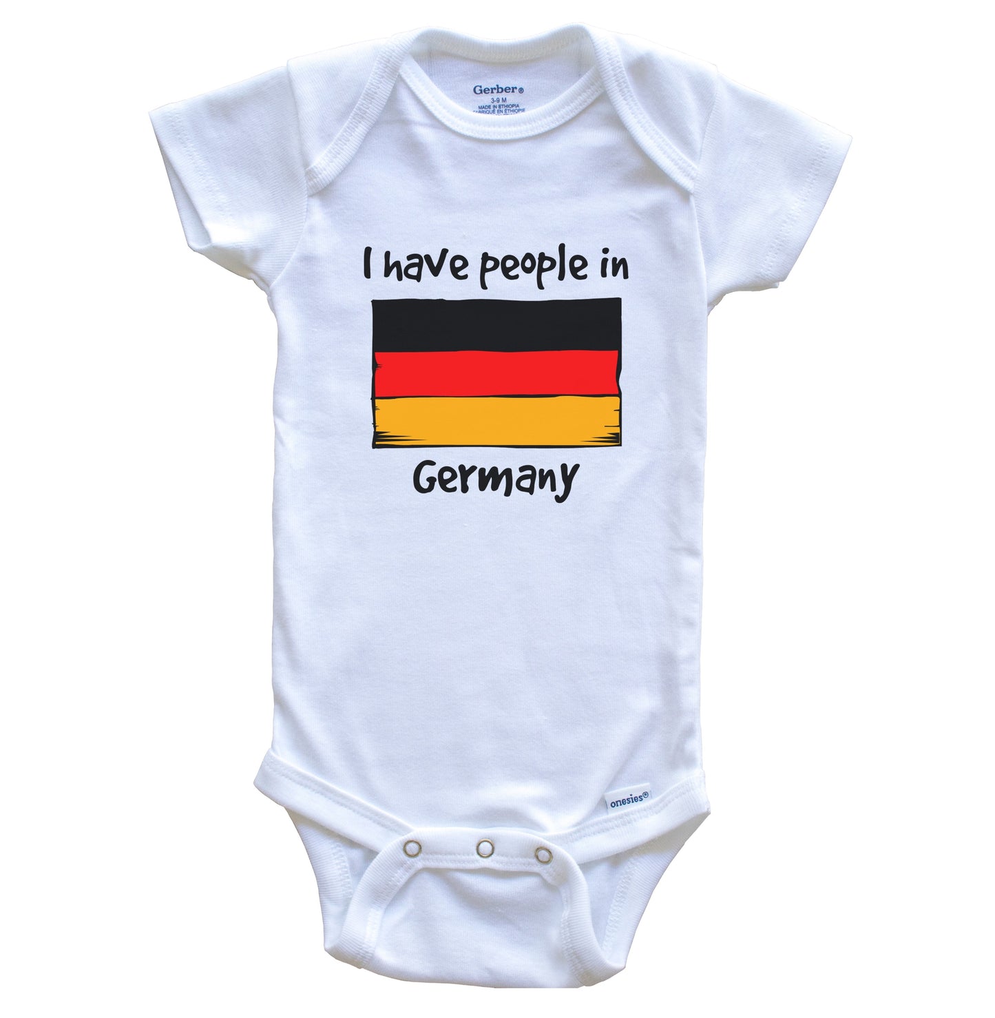 I Have People In Germany German Flag Baby Bodysuit