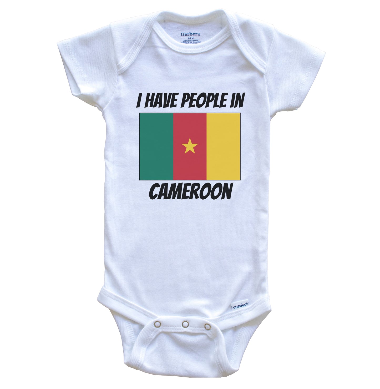 Cameroonian Flag I Have People In Cameroon Baby Bodysuit