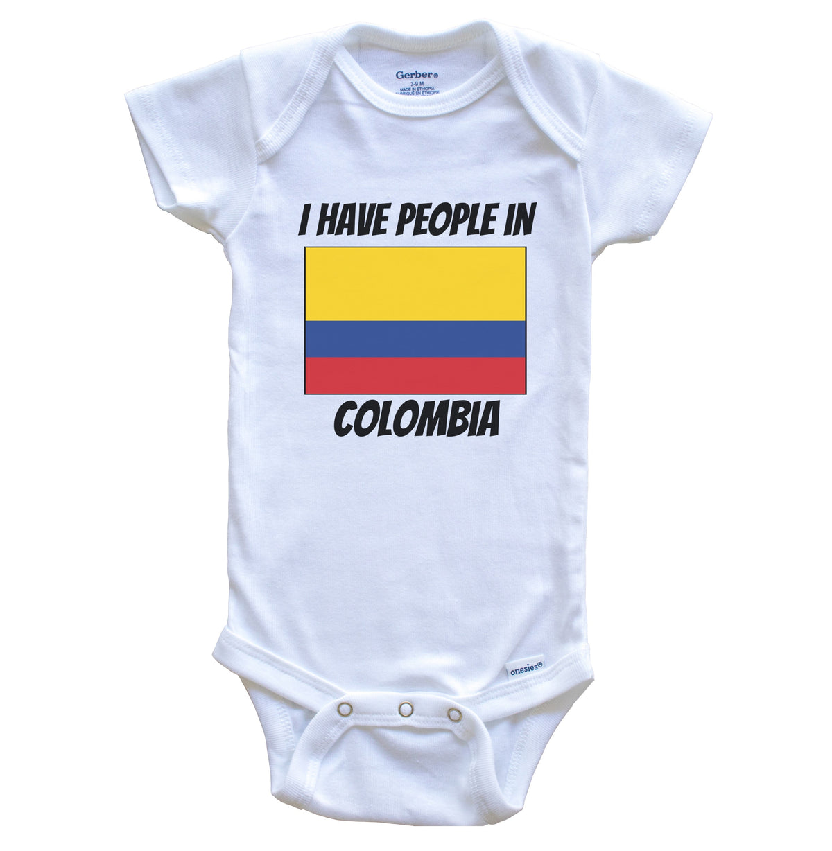 Colombian Flag I Have People In Colombia Baby Bodysuit