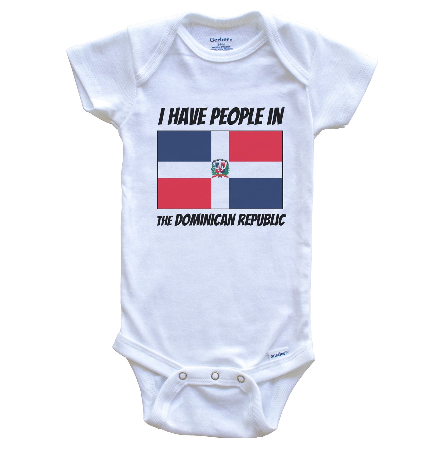 Dominican Flag I Have People In the Dominican Republic Baby Bodysuit
