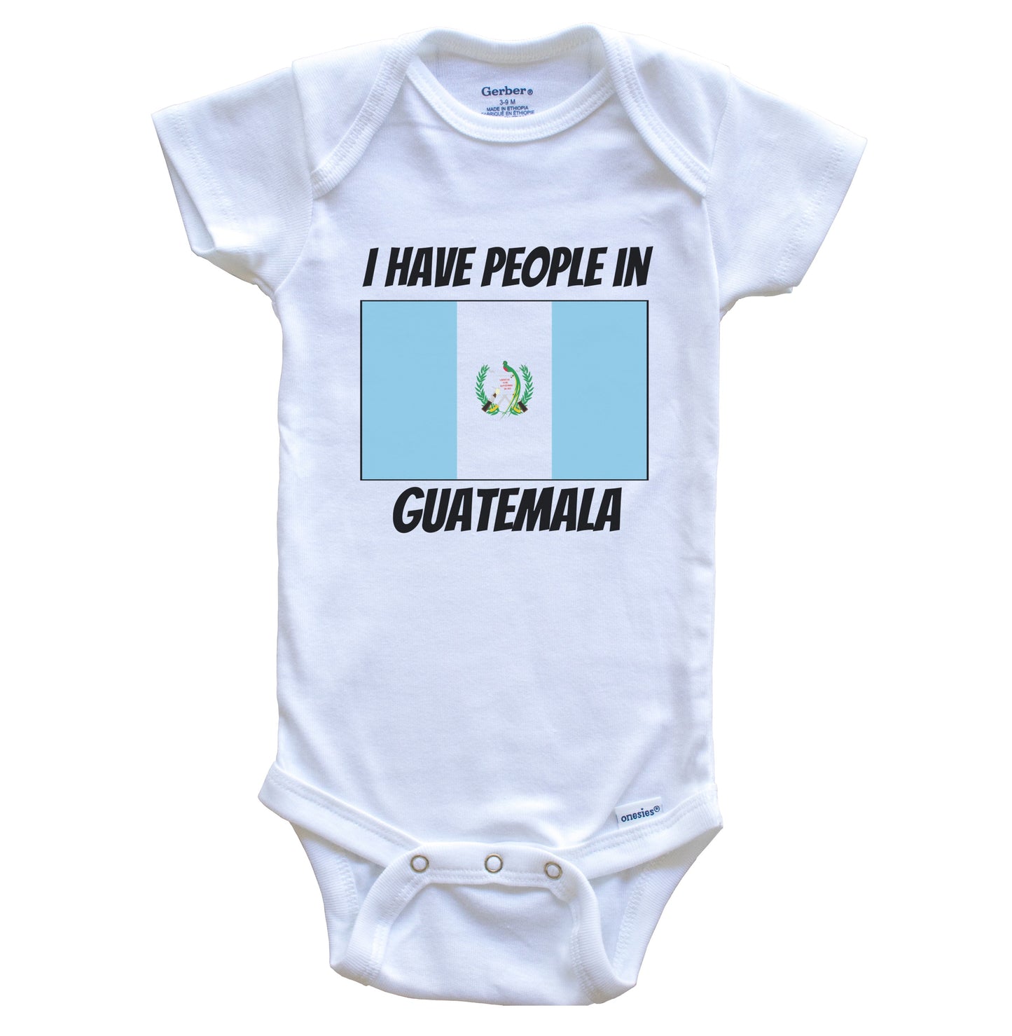 Guatemalan Flag I Have People In Guatemala Baby Bodysuit