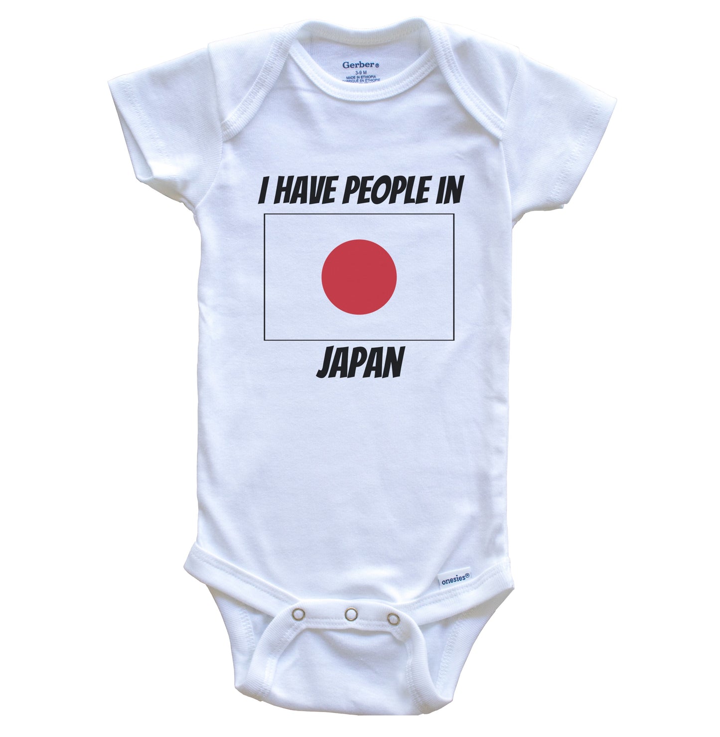 Japanese Flag I Have People In Japan Baby Bodysuit