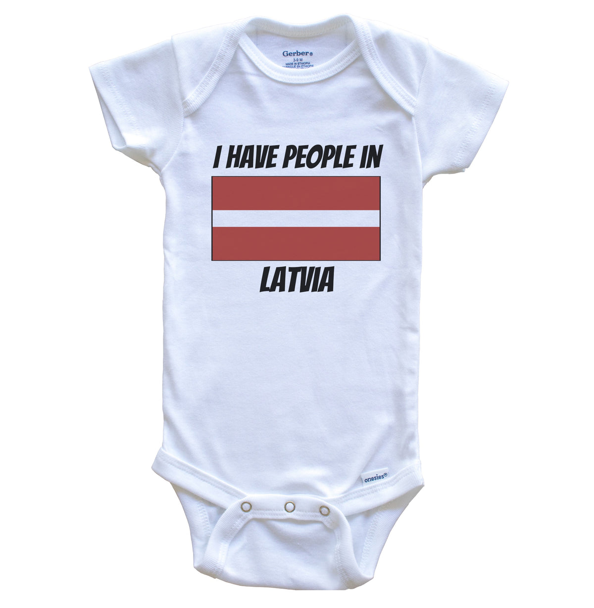 Latvian Flag I Have People In Latvia Baby Bodysuit