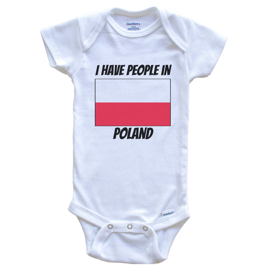 Polish Flag I Have People In Poland Baby Bodysuit