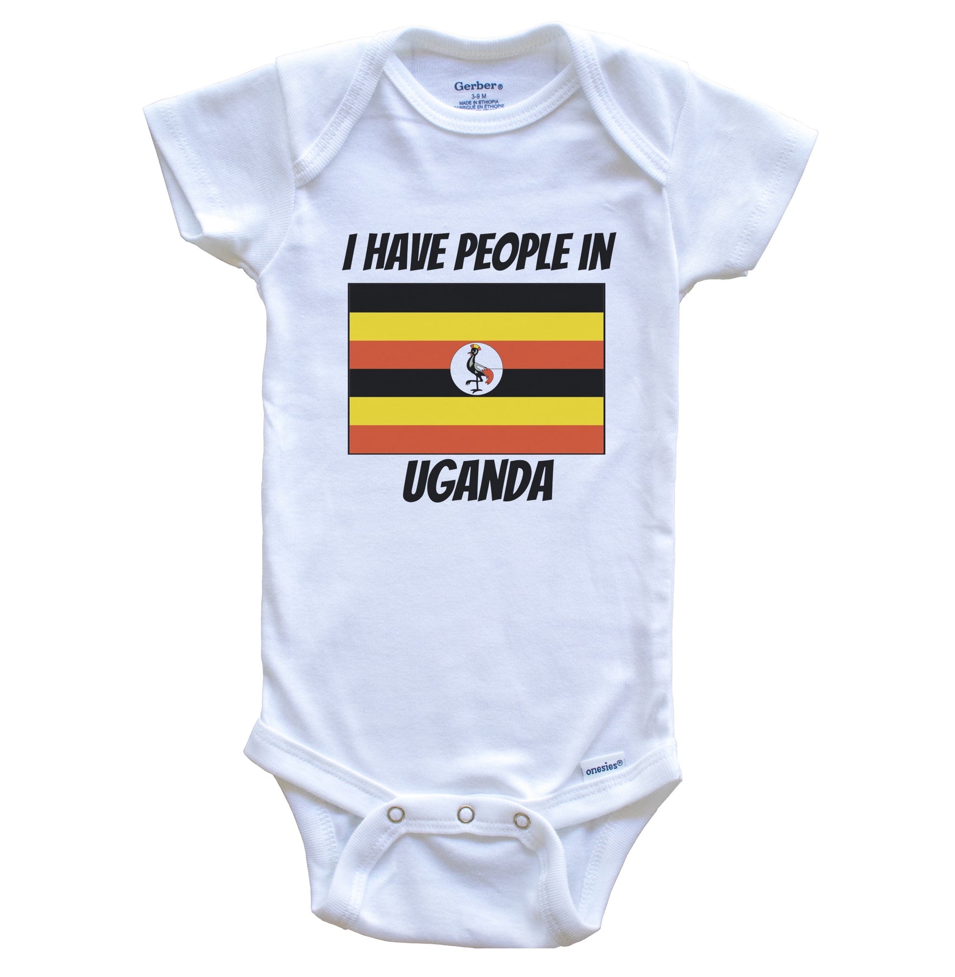 Ugandan Flag I Have People In Uganda Baby Bodysuit