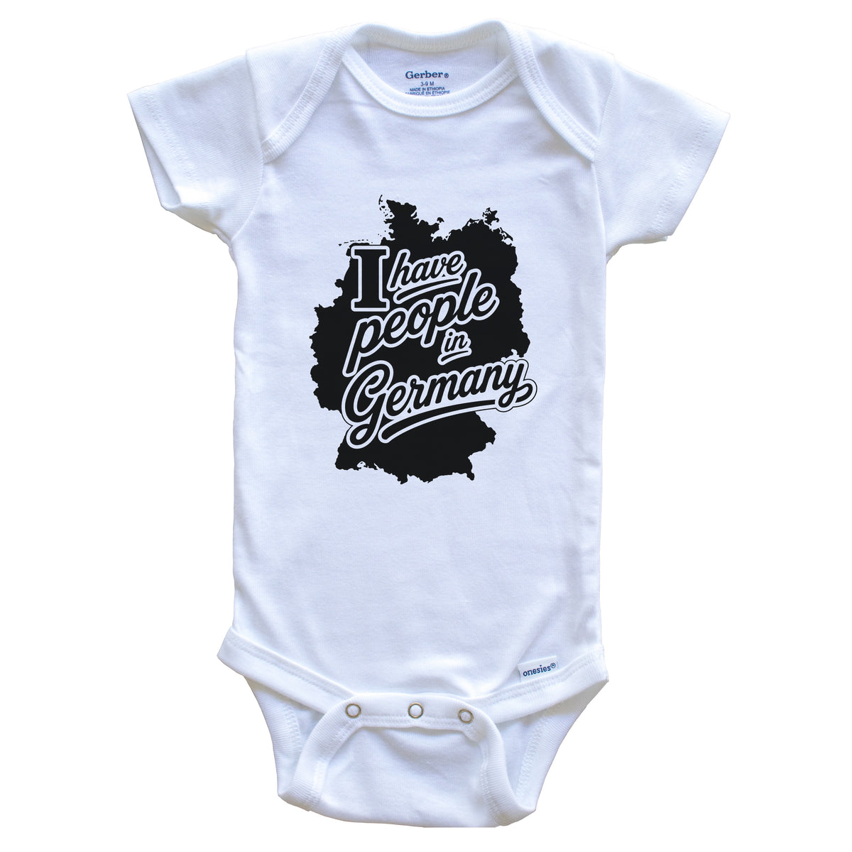 I Have People In Germany Country Silhouette Baby Bodysuit