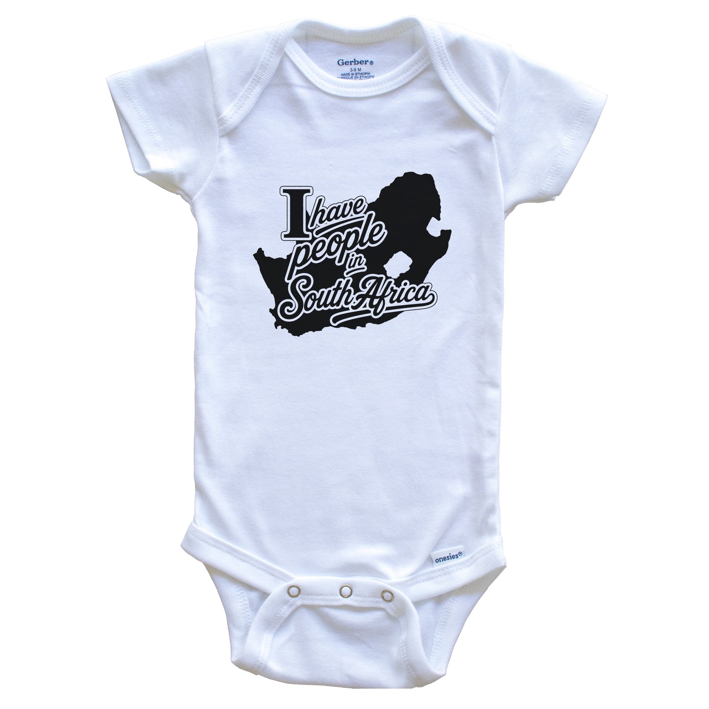 I Have People In South Africa Country Silhouette Baby Bodysuit