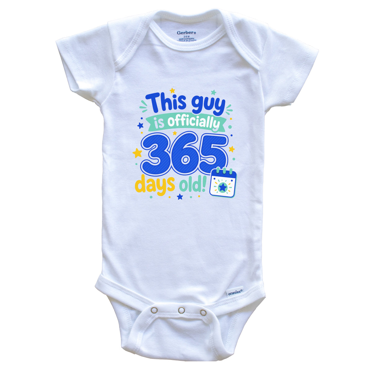 This Guy Is Officially One Year Old First Birthday Baby Bodysuit