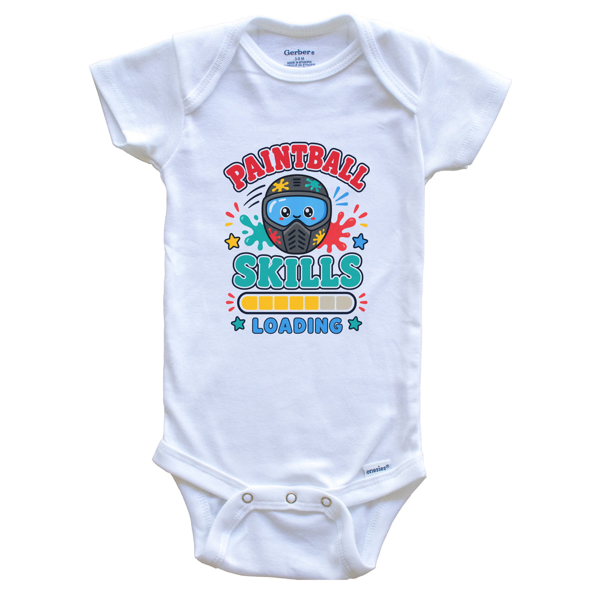 Paintball Skills Loading Funny Sports Humor Baby Bodysuit