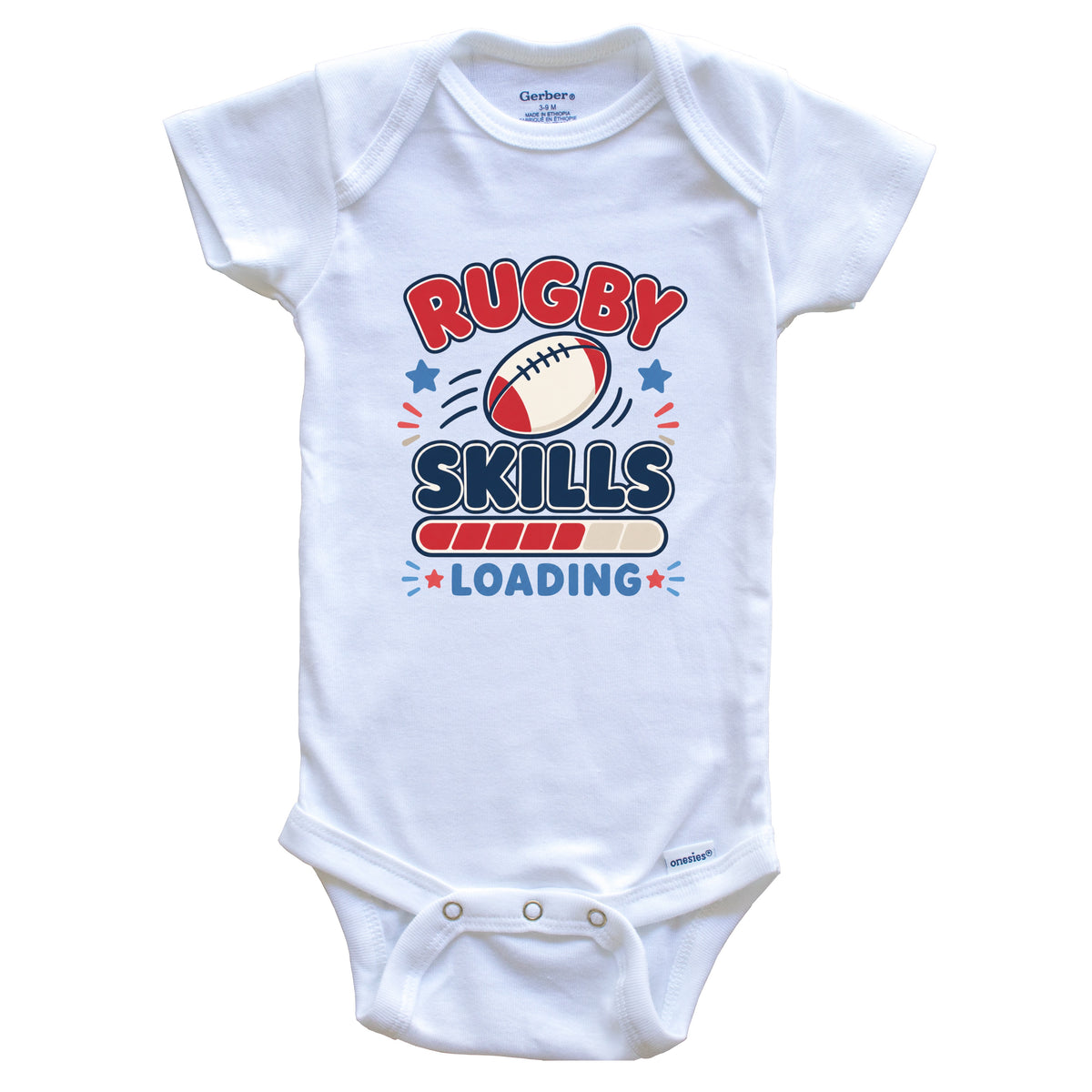 Rugby Skills Loading Funny Sports Humor Baby Bodysuit