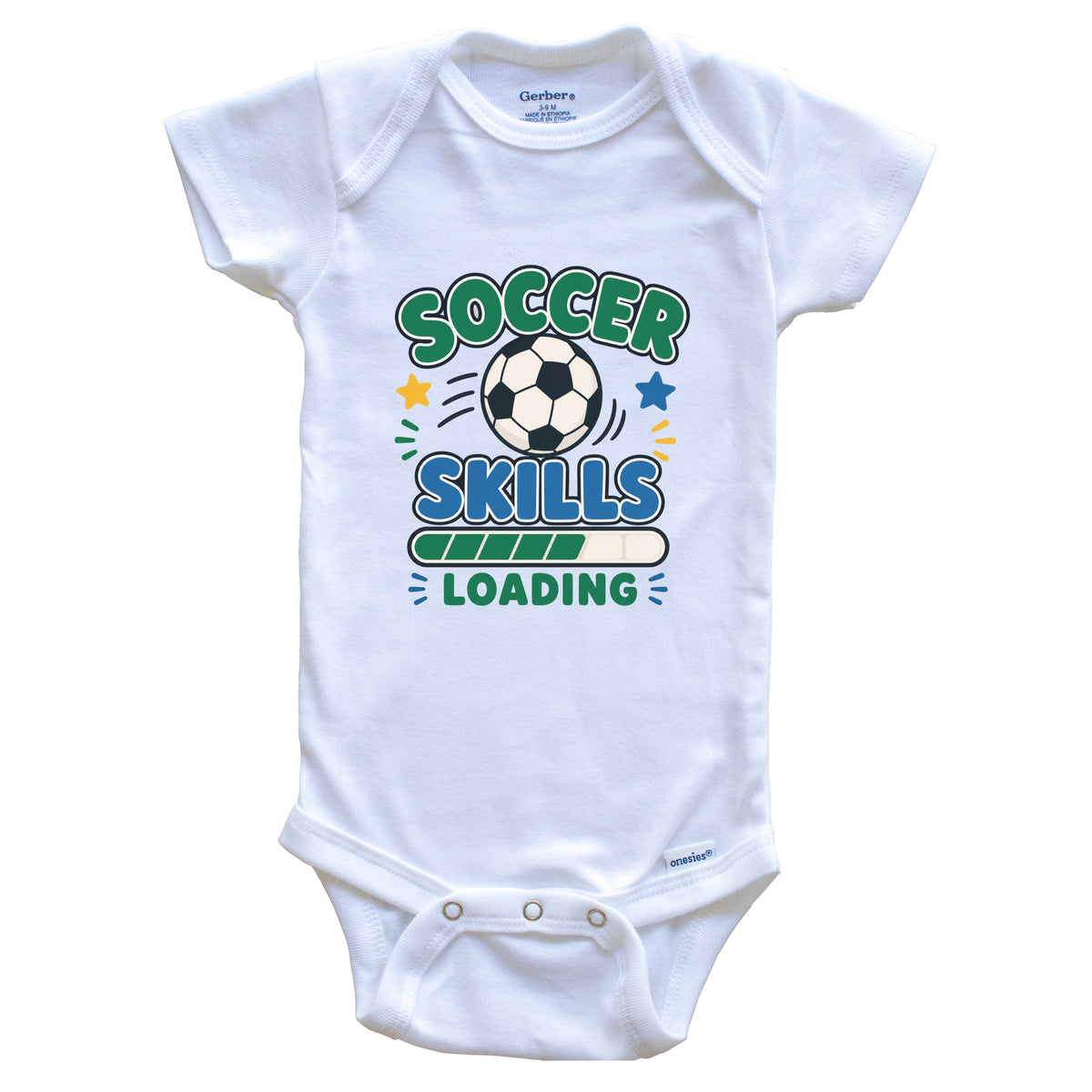 Soccer Skills Loading Funny Sports Humor Baby Bodysuit