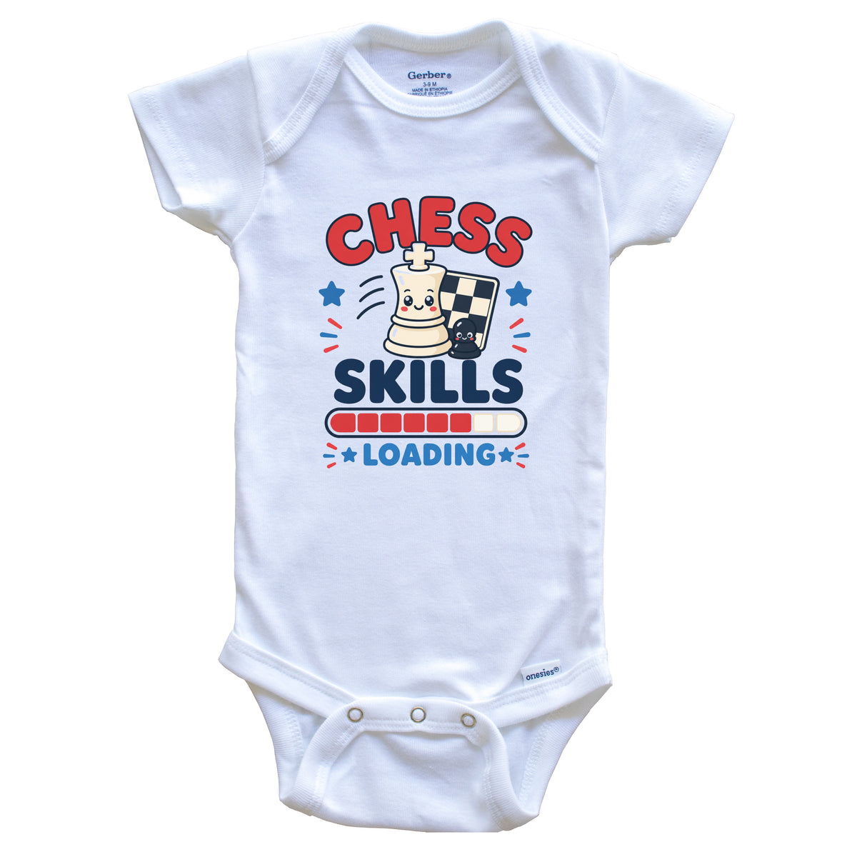 Chess Skills Loading Funny Chess Player Humor Baby Bodysuit