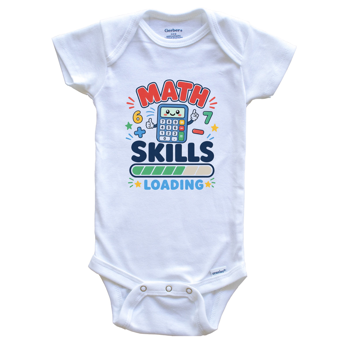Math Skills Loading Funny Mathlete Humor Baby Bodysuit