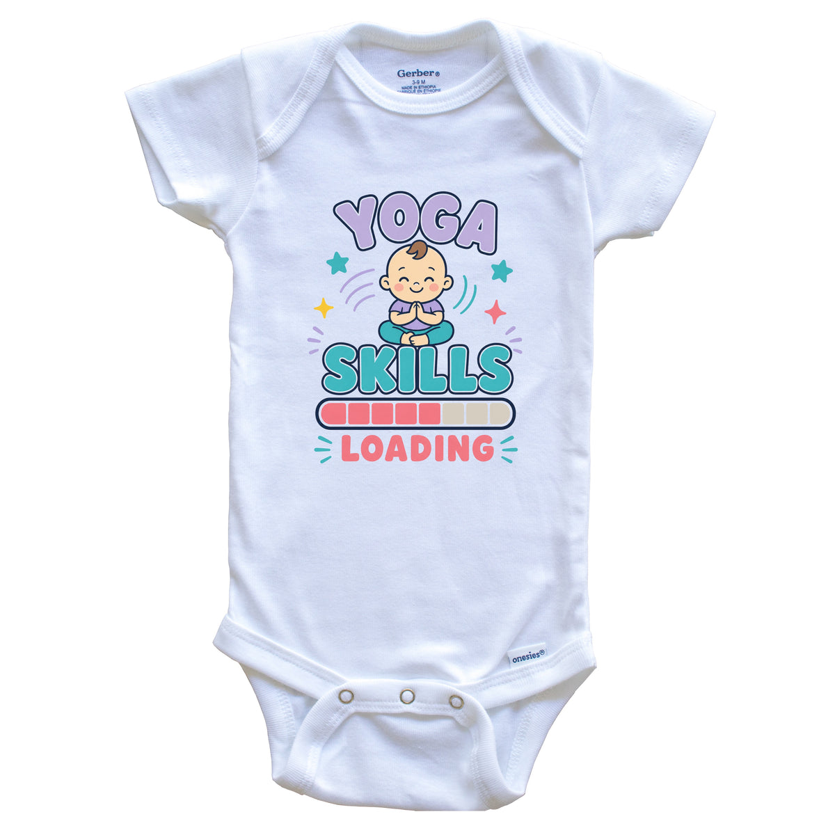 Yoga Skills Loading Funny Yoga Humor Baby Bodysuit