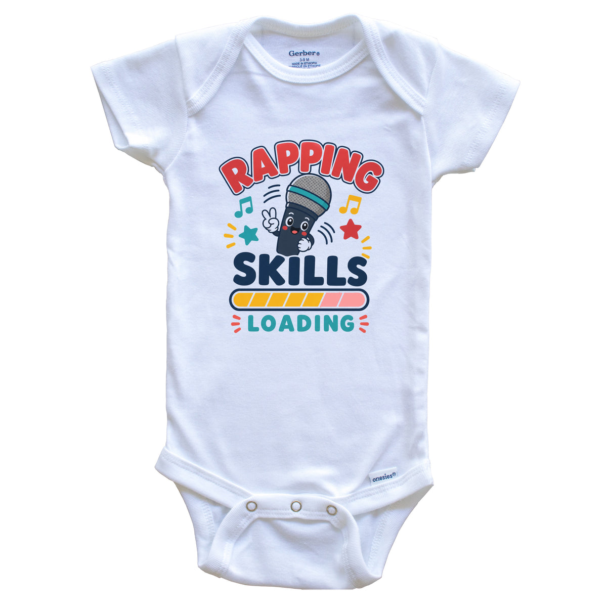 Rapping Skills Loading Funny Rap Humor Baby Bodysuit