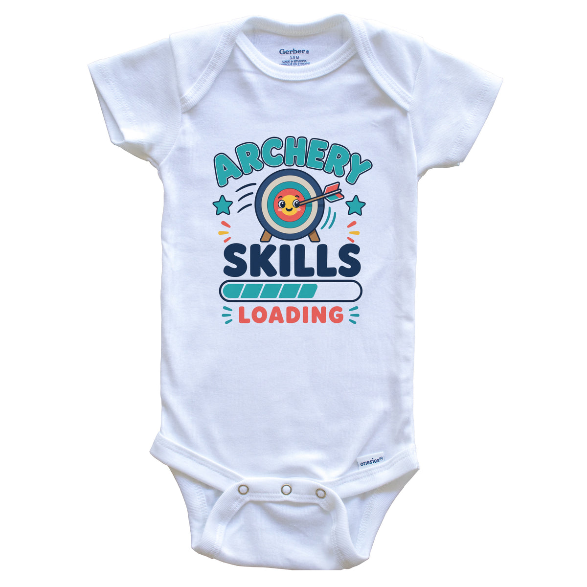 Archery Skills Loading Funny Bow Hunter Baby Bodysuit