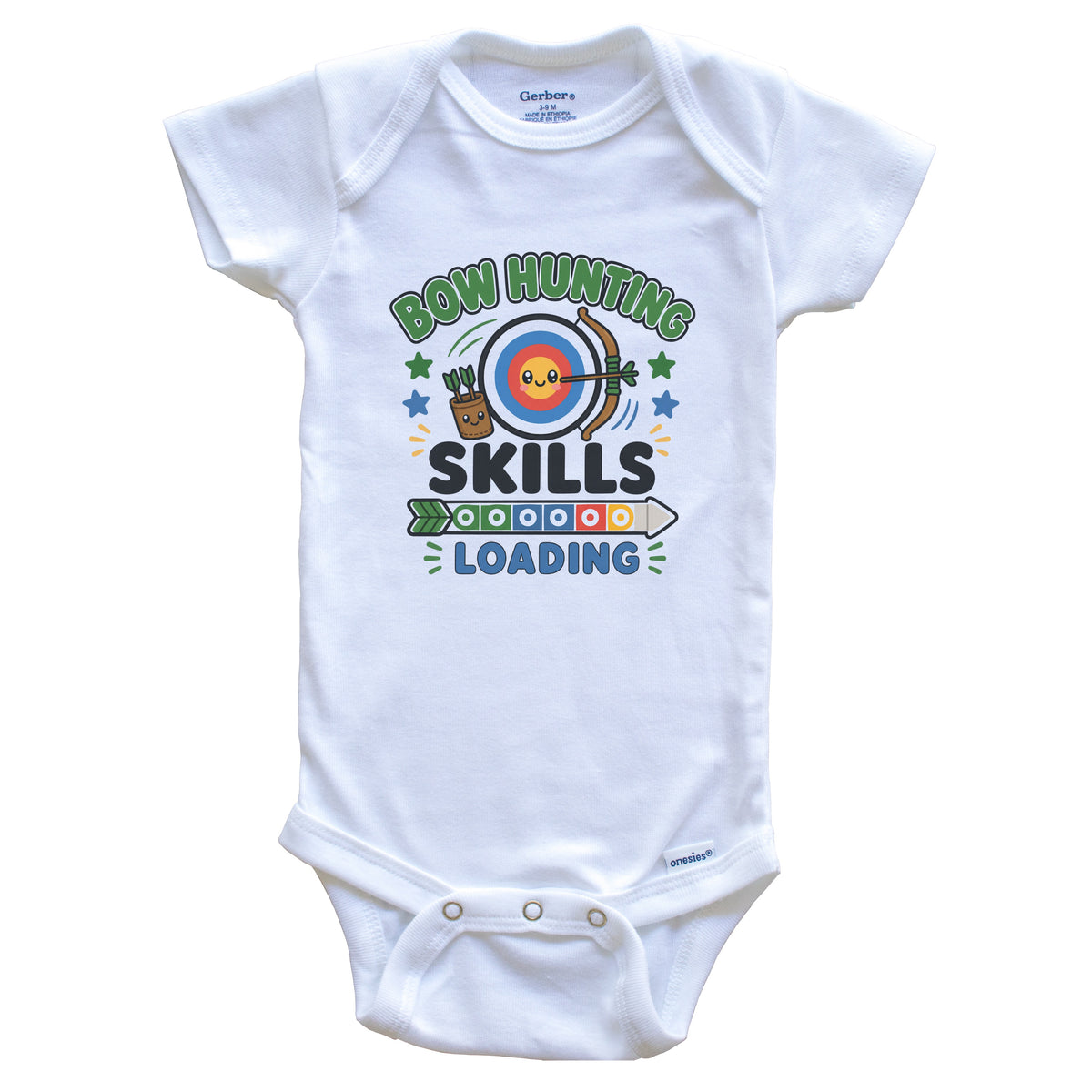 Bow Hunting Skills Loading Funny Archery Baby Bodysuit