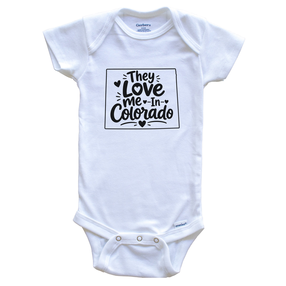 They Love Me In Colorado Funny Baby Bodysuit