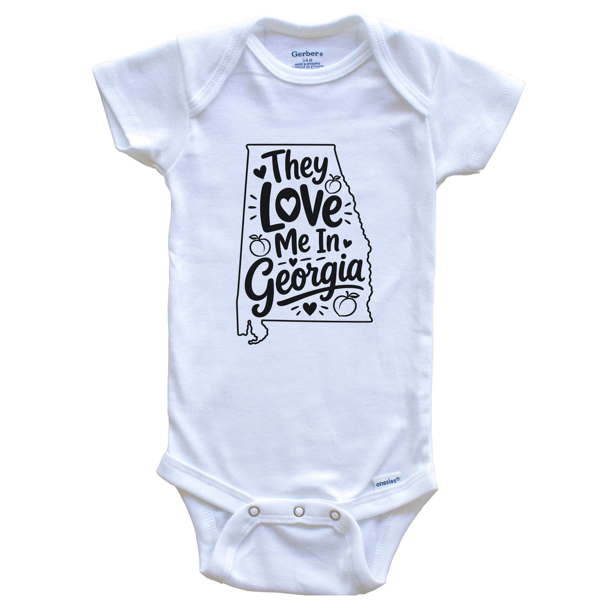 They Love Me In Georgia Funny Baby Bodysuit