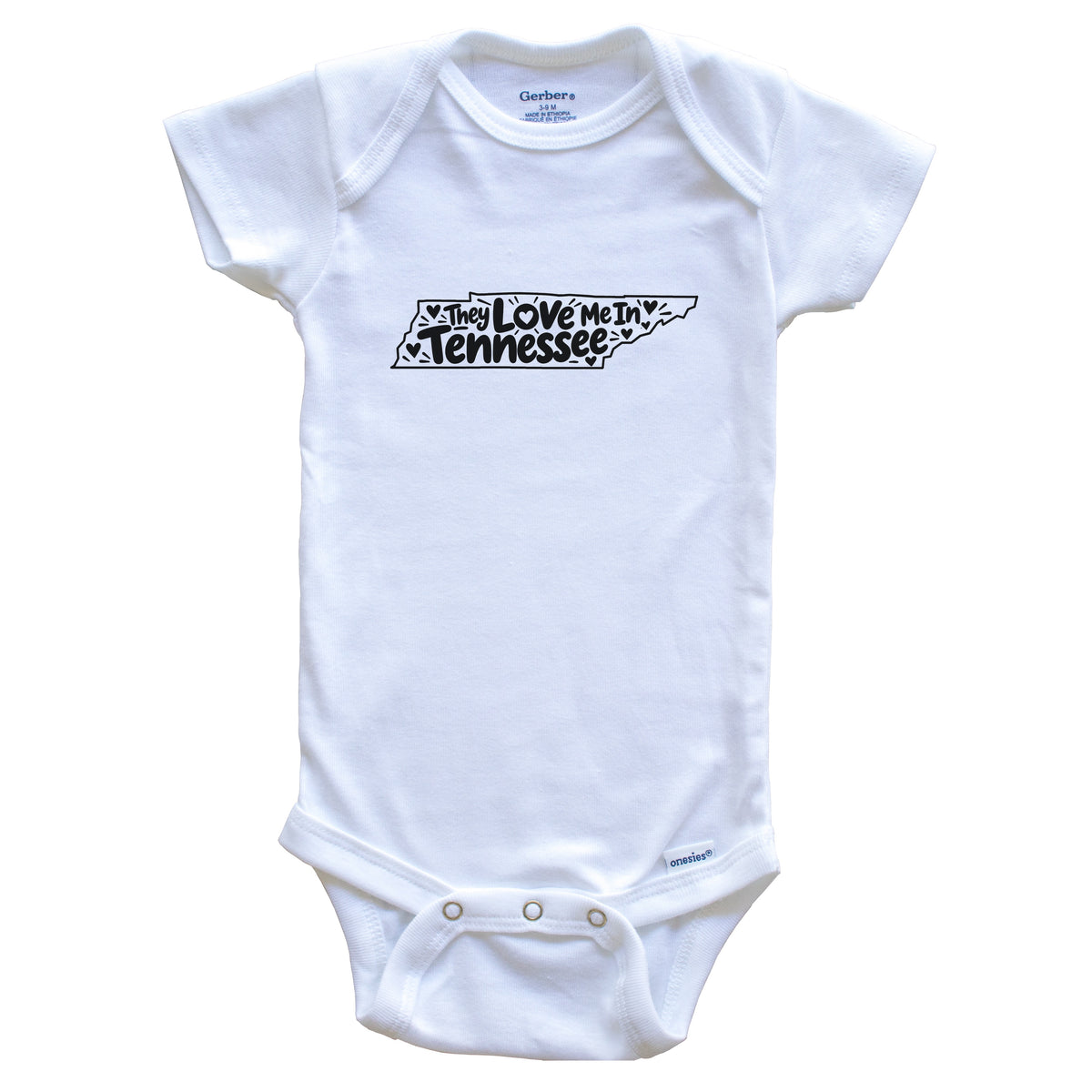 They Love Me In Tennessee Funny Baby Bodysuit