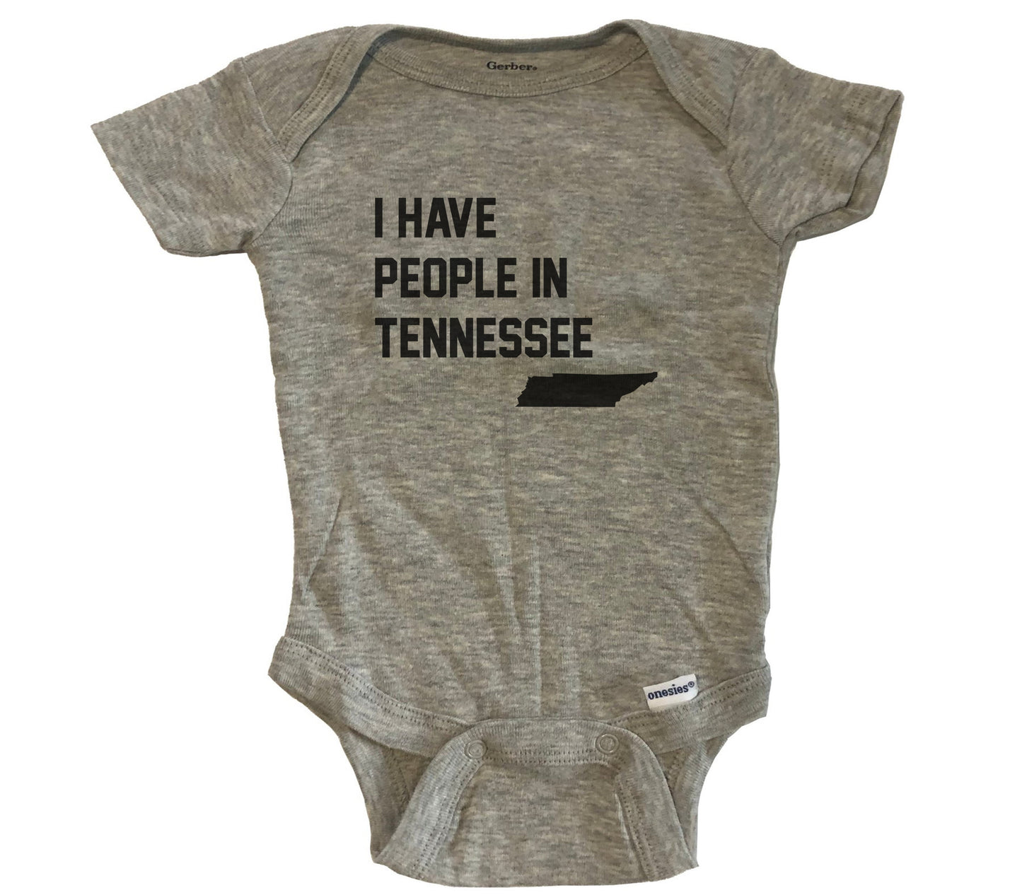 I Have People In Tennessee Baby Bodysuit - Grey