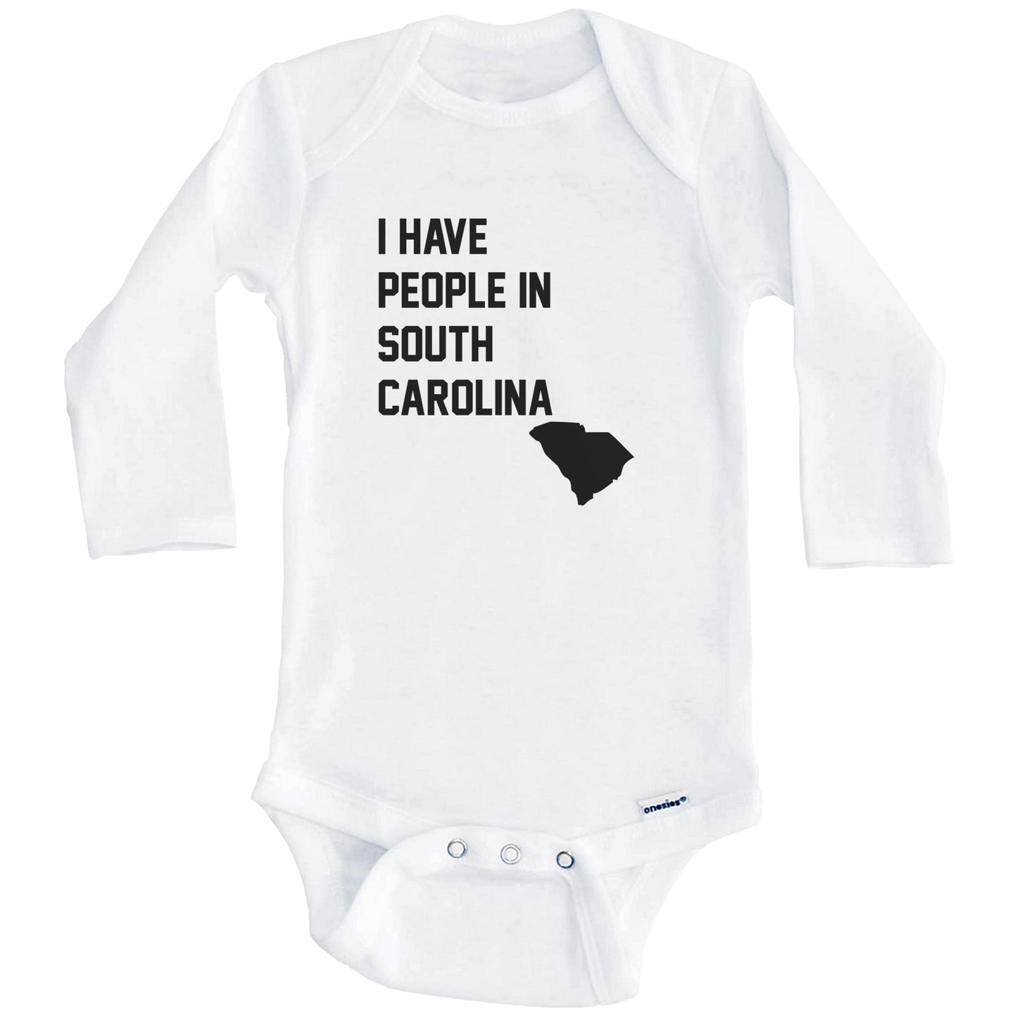 I Have People In South Carolina Baby Bodysuit (Long Sleeves)