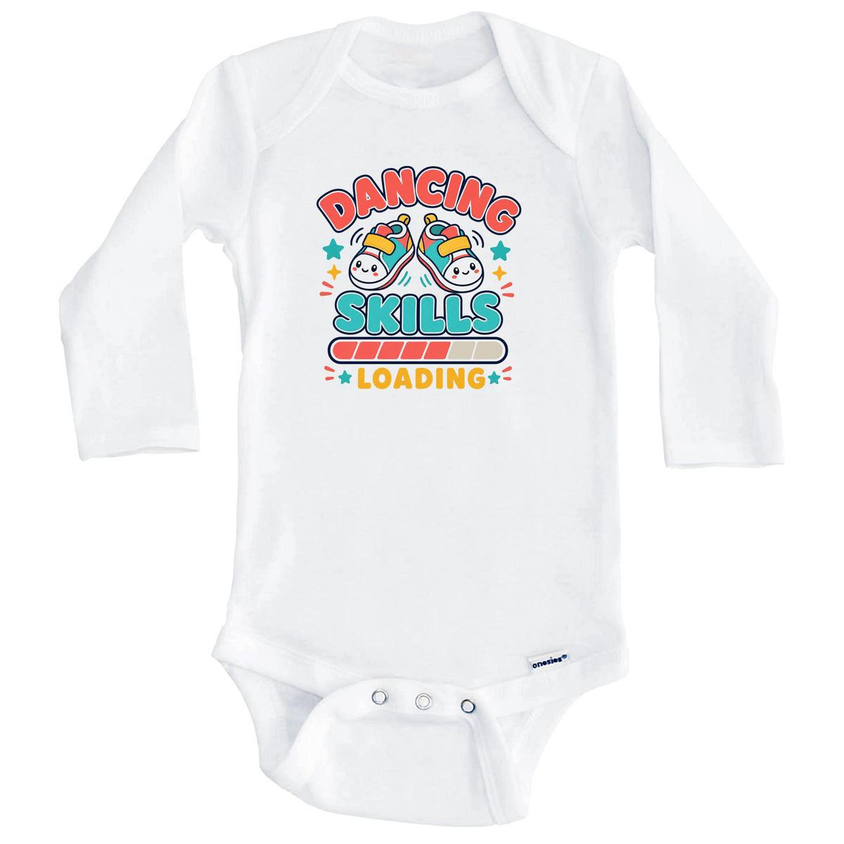 Dancing Skills Loading Funny Ballerina Humor Baby Bodysuit (Long Sleeves)