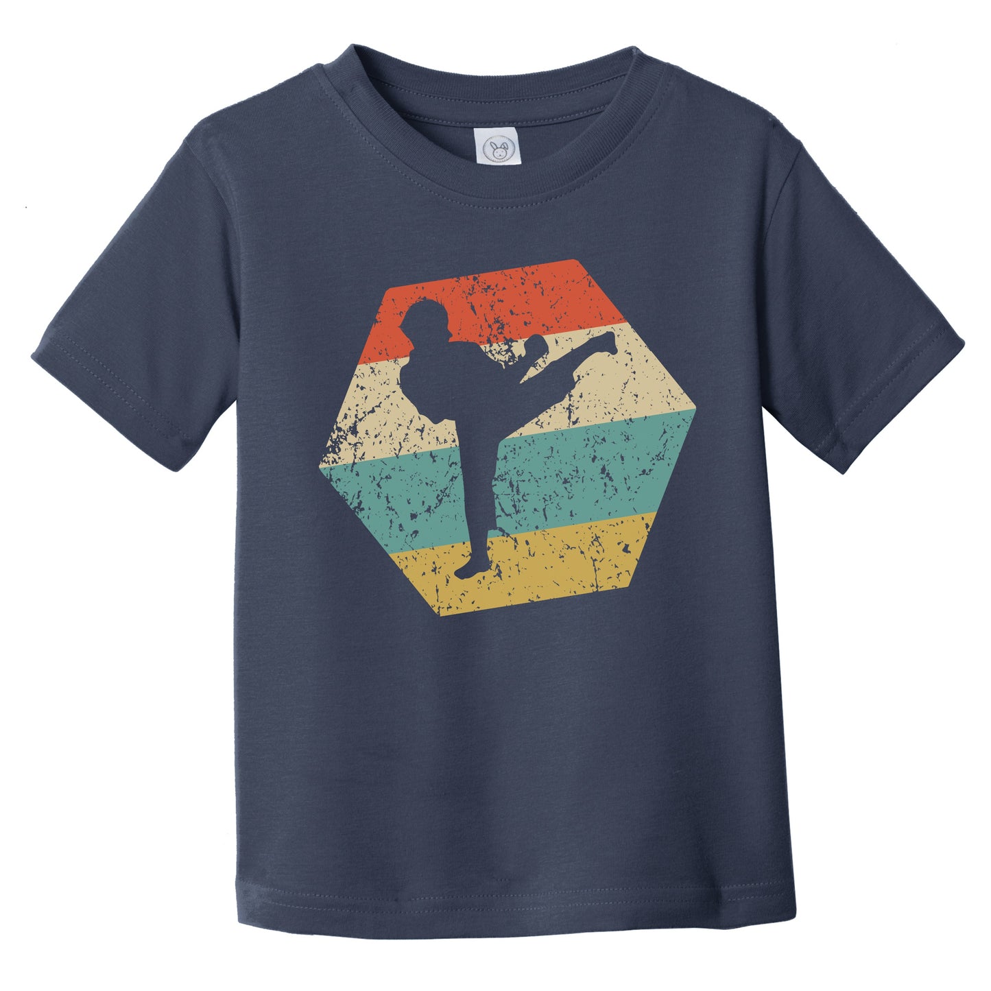 Martial Arts Retro Distressed Hexagon Tae Kwon Do Infant Toddler T-Shirt