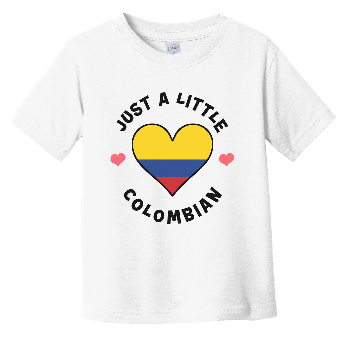 Colombian Flag Heart Just A Little Colombian Colombia Infant Toddler T-Shirt