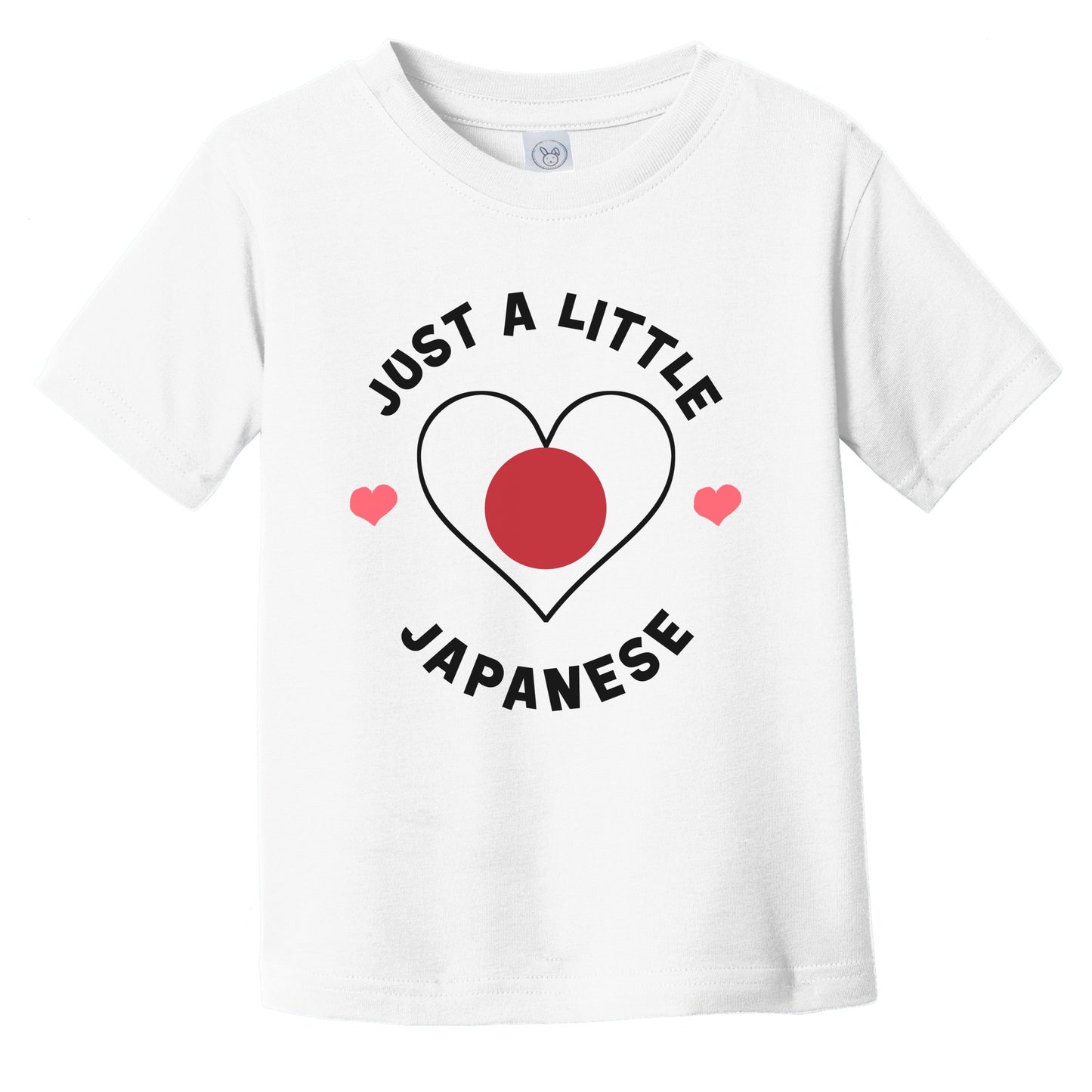 Japanese Flag Heart Just A Little Japanese Japan Infant Toddler T-Shirt