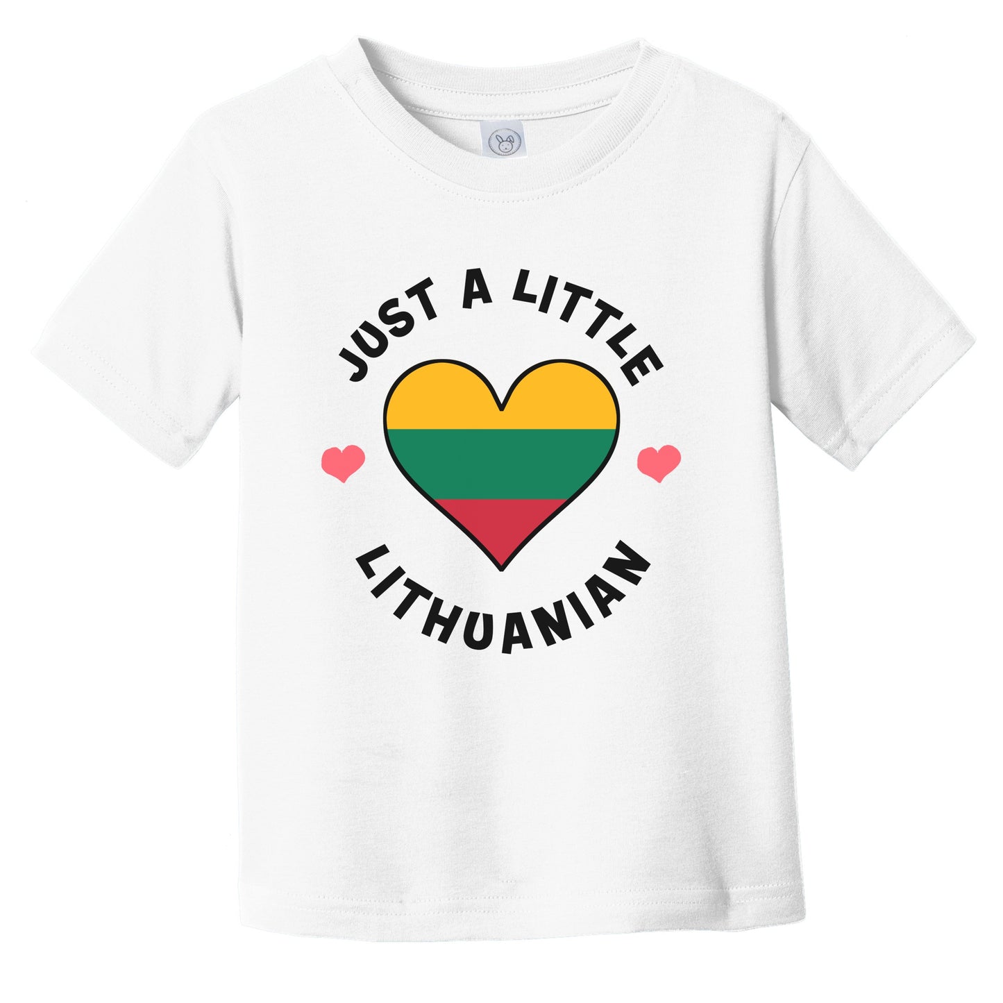 Lithuanian Flag Heart Just A Little Lithuanian Lithuania Infant Toddler T-Shirt