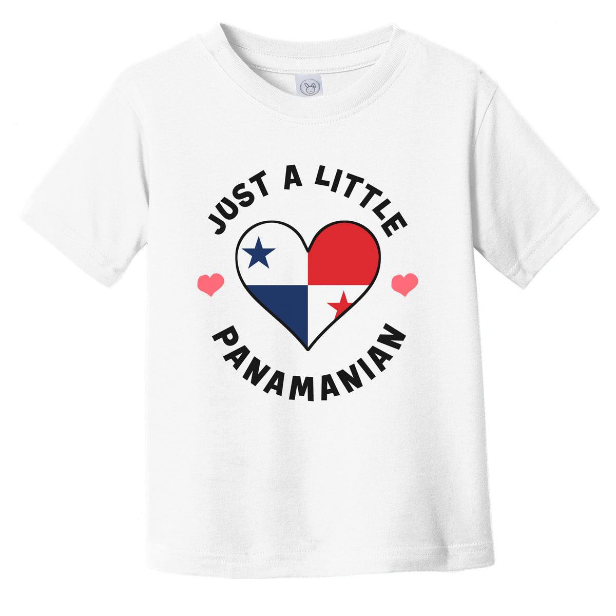 Panamanian Flag Heart Just A Little Panamanian Panama Infant Toddler T-Shirt