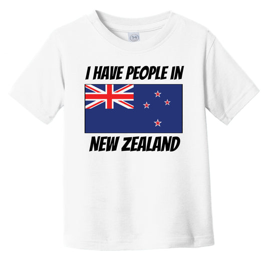 Kiwi Flag I Have People In New Zealand Infant Toddler T-Shirt