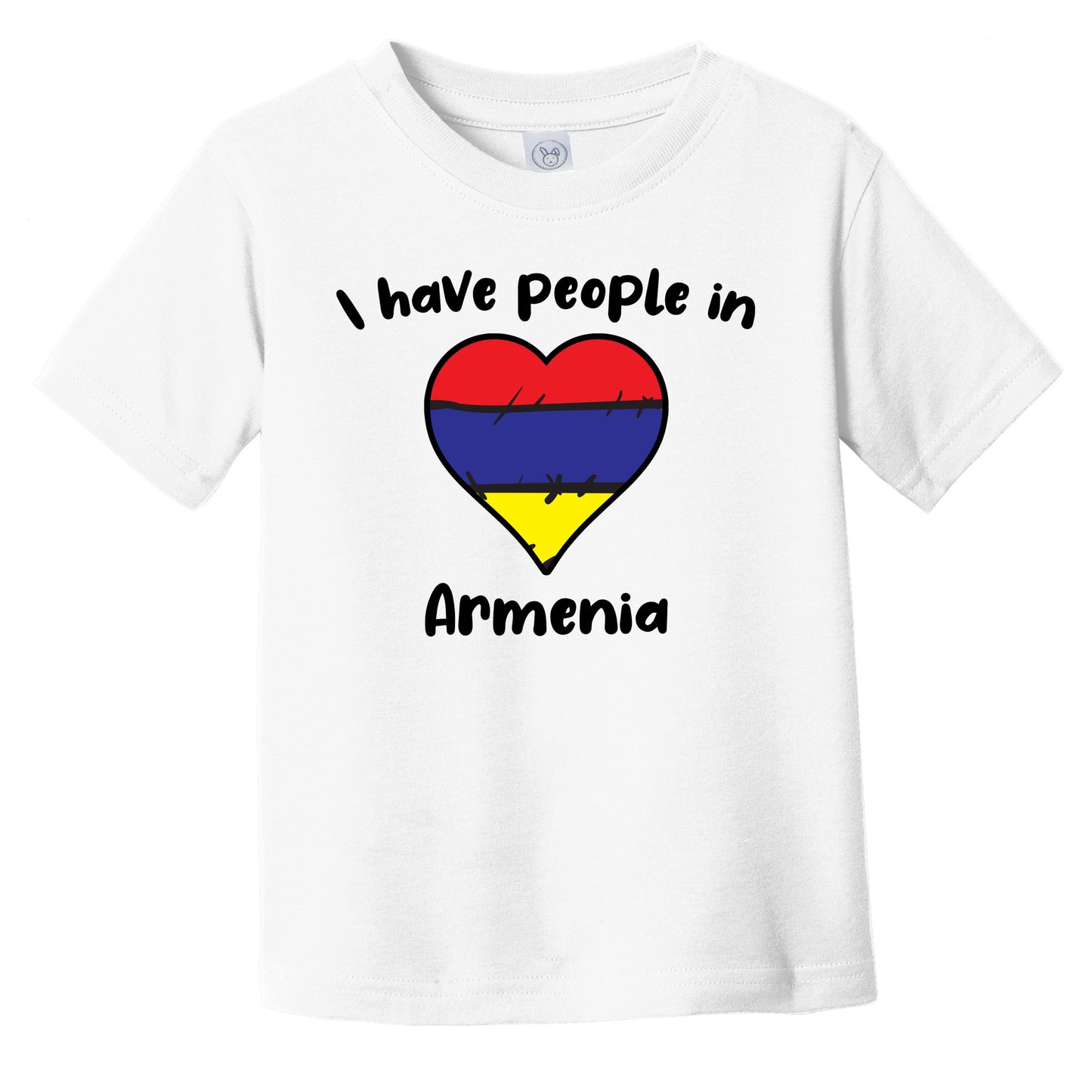 Armenian Flag Heart I Have People In Armenia Infant Toddler T-Shirt
