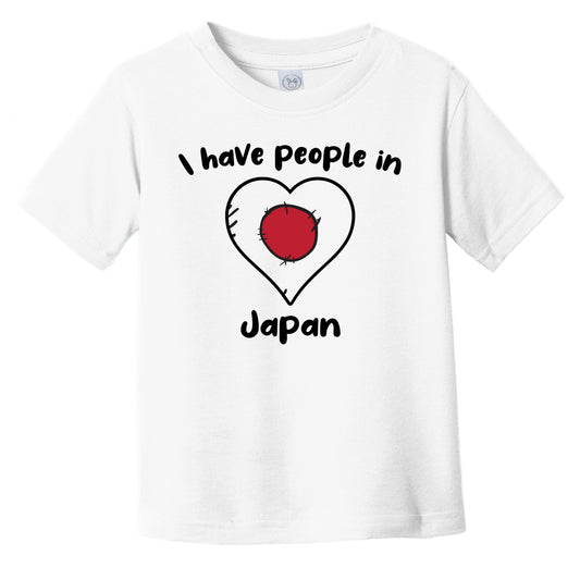 Japanese Flag Heart I Have People In Japan Infant Toddler T-Shirt