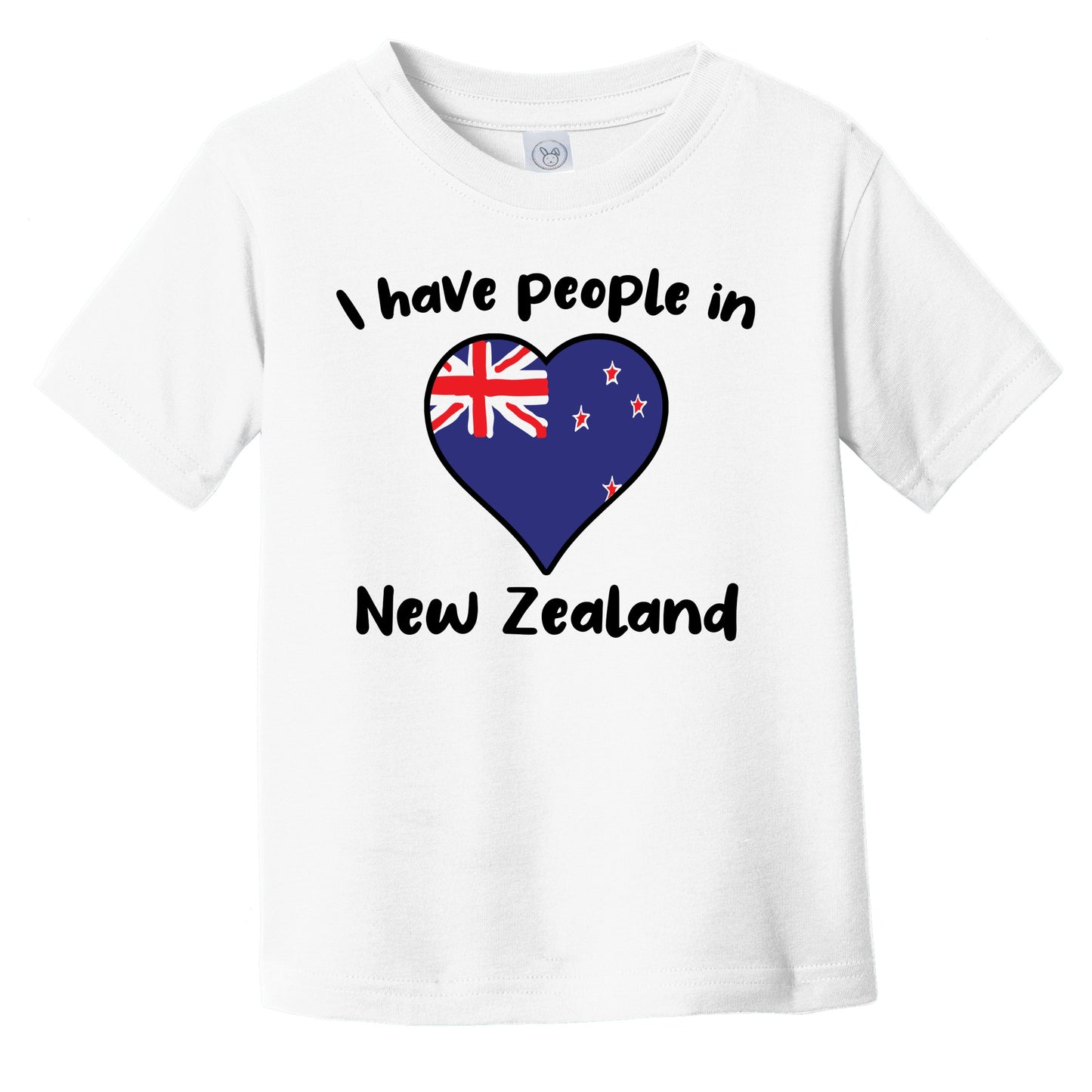 Kiwi Flag Heart I Have People In New Zealand Infant Toddler T-Shirt