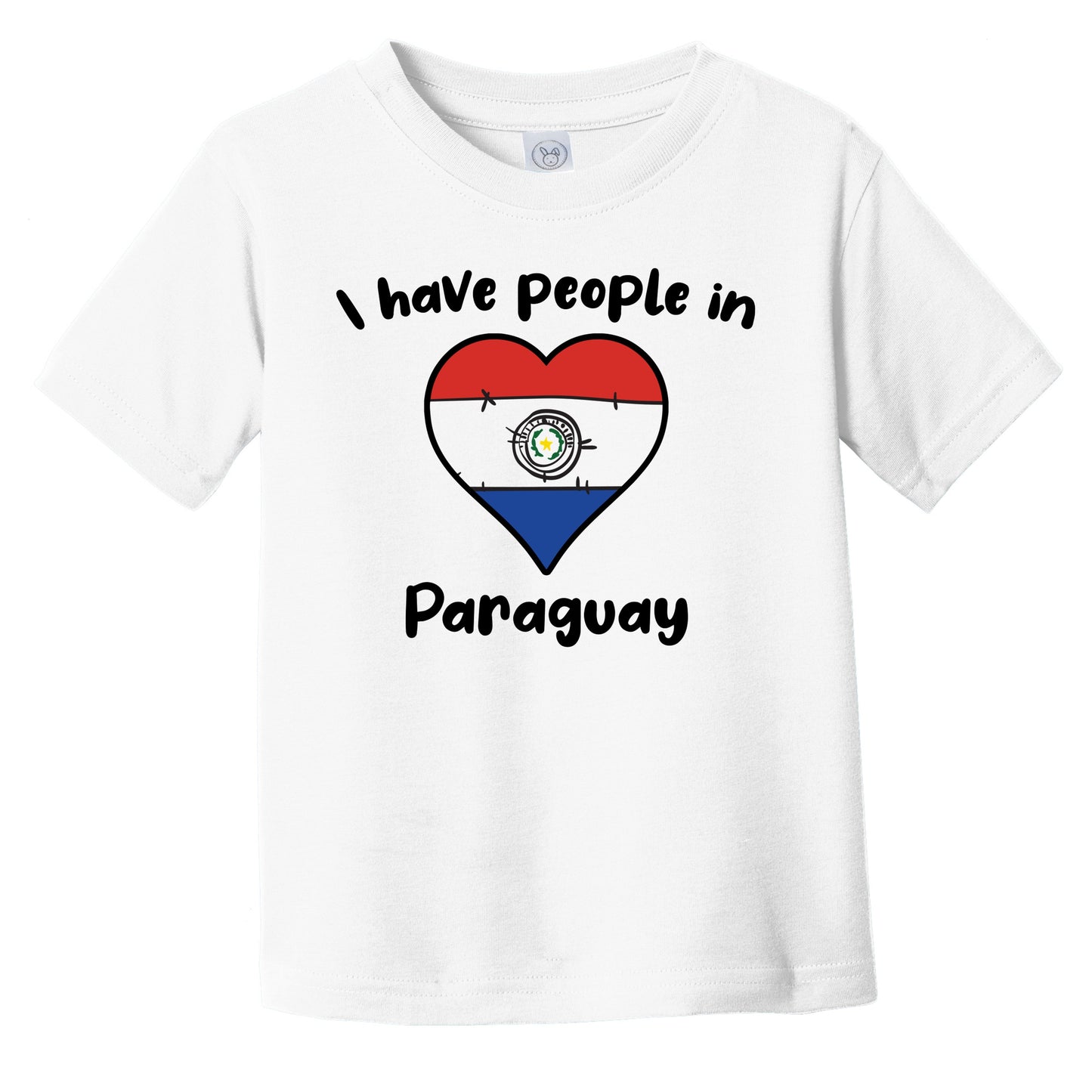 Paraguayan Flag Heart I Have People In Paraguay Infant Toddler T-Shirt