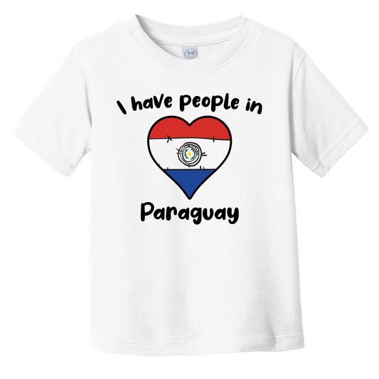 Paraguayan Flag Heart I Have People In Paraguay Infant Toddler T-Shirt
