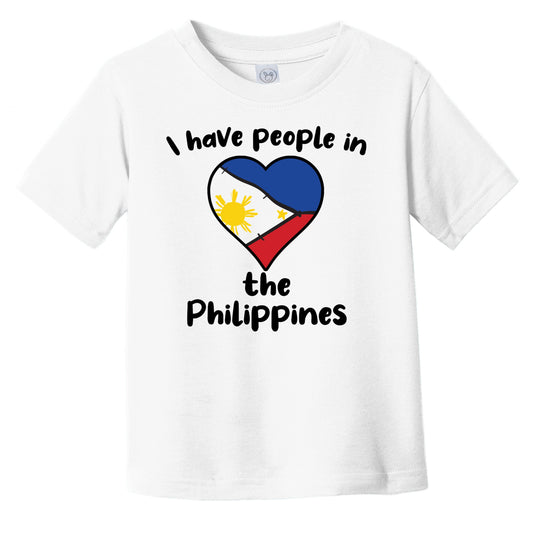 Filipino Flag Heart I Have People In the Philippines Infant Toddler T-Shirt